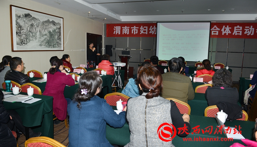 启动仪式后，渭南市妇幼保健院副院长赵丽萍为大家介绍了市妇幼保健院学科建设基本情况。记者 许艾学 摄