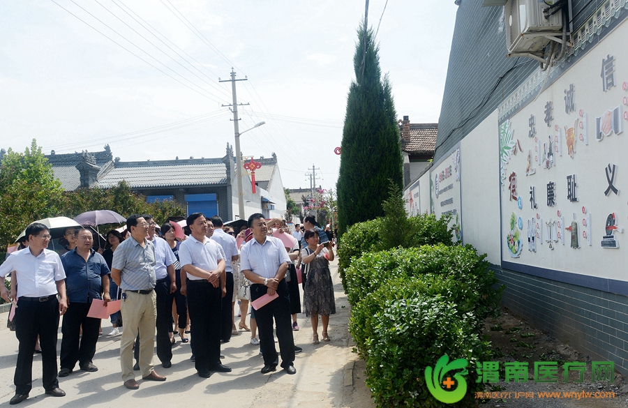 与会人员观摩了合阳县坊镇。记者 杨大君 摄