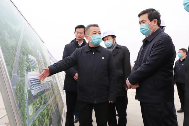 2月15日，副市长刘宝琳调研市第六医院（市传染病医院）工程建设。