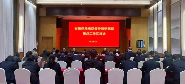 陕西省医疗保障局调研组到大荔县调研医保重点工作。